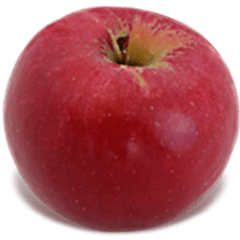 Idared apple with bright crimson skin