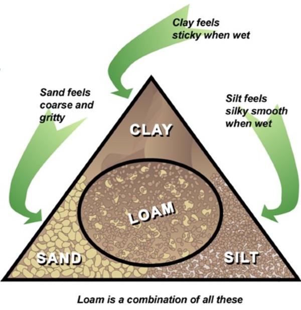 soil texture triangle graphic