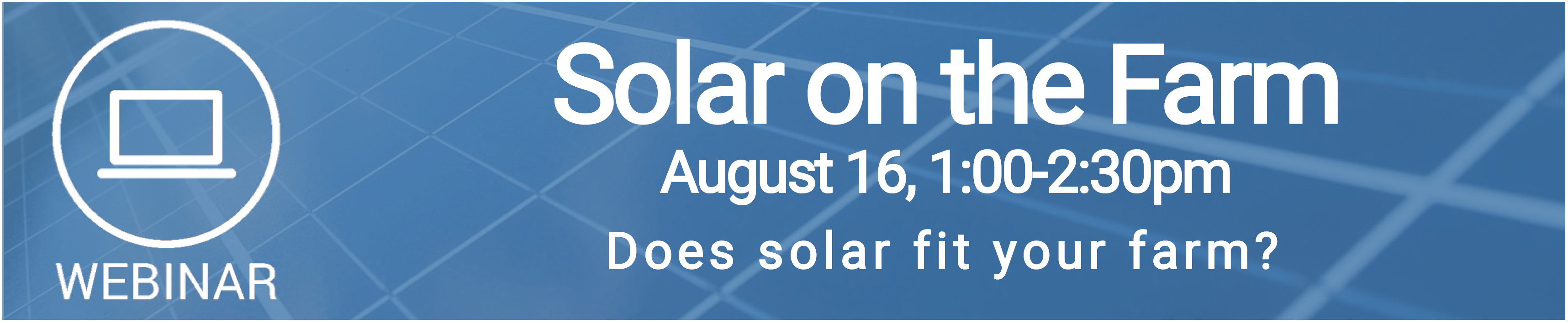 Solar Webinar Banner August 2022