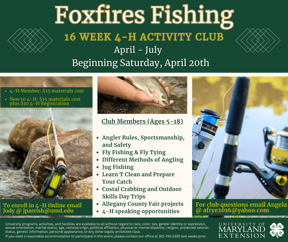 Foxfires Fishing Activity Club 2024 AC UME