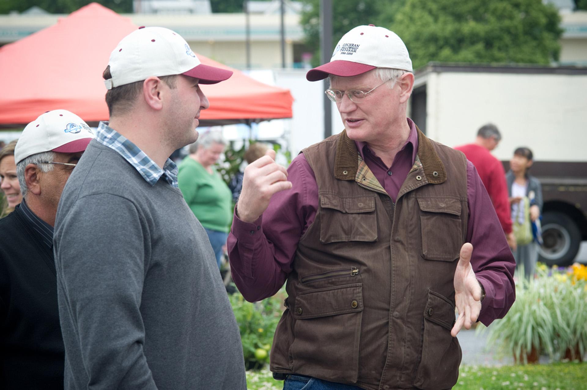 Dale Johnson at a Farmers Market