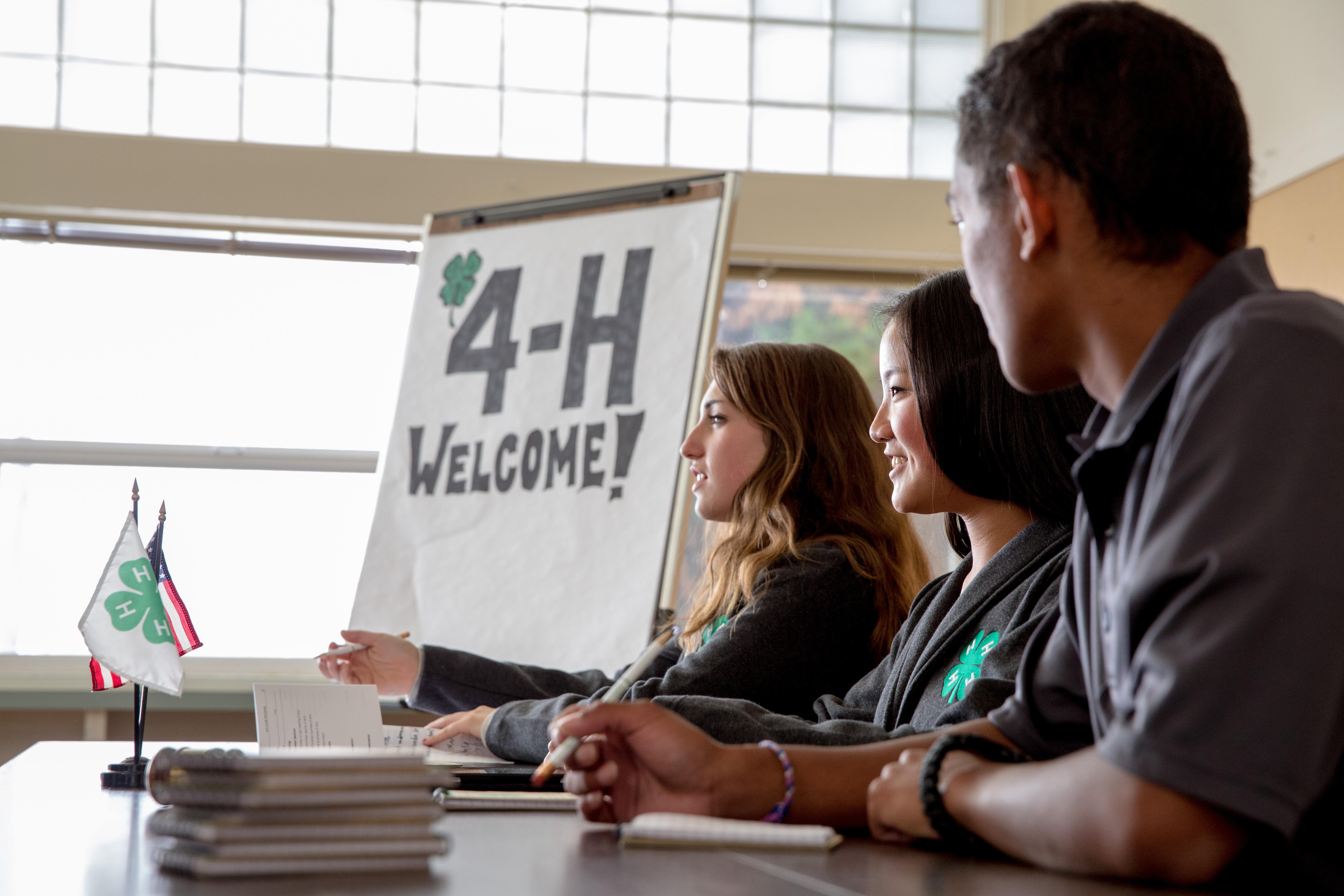 picture of a 4H meeting