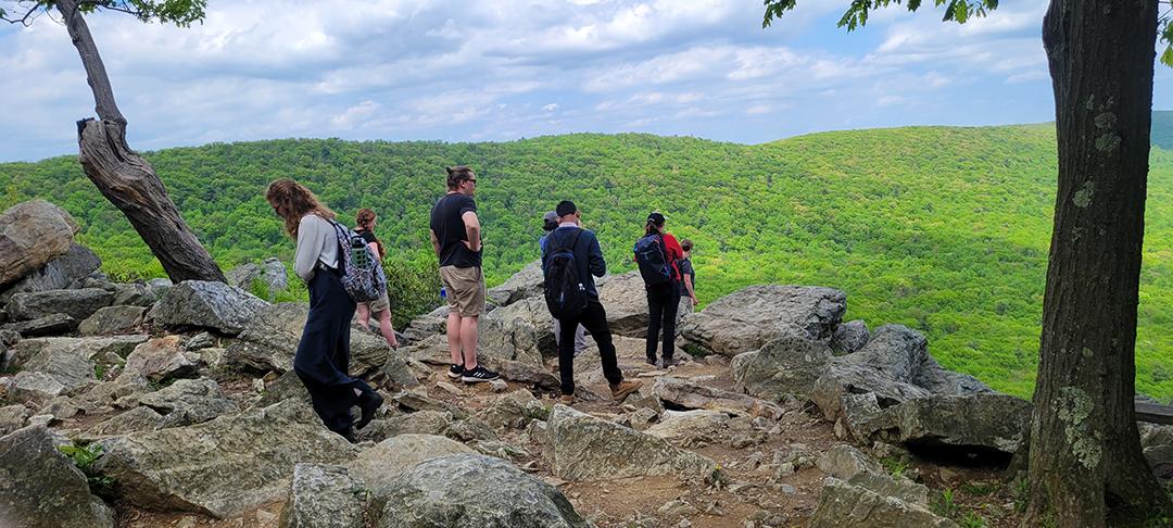 ANREP participants at  Hawk Mountain Sanctuary, May 2024. Photo by Andrew A. Kling.