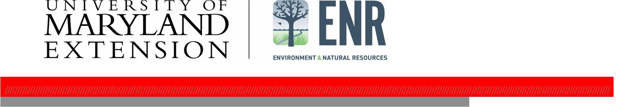 A publication header for University of Maryland Extension and Environment and Natural Resources