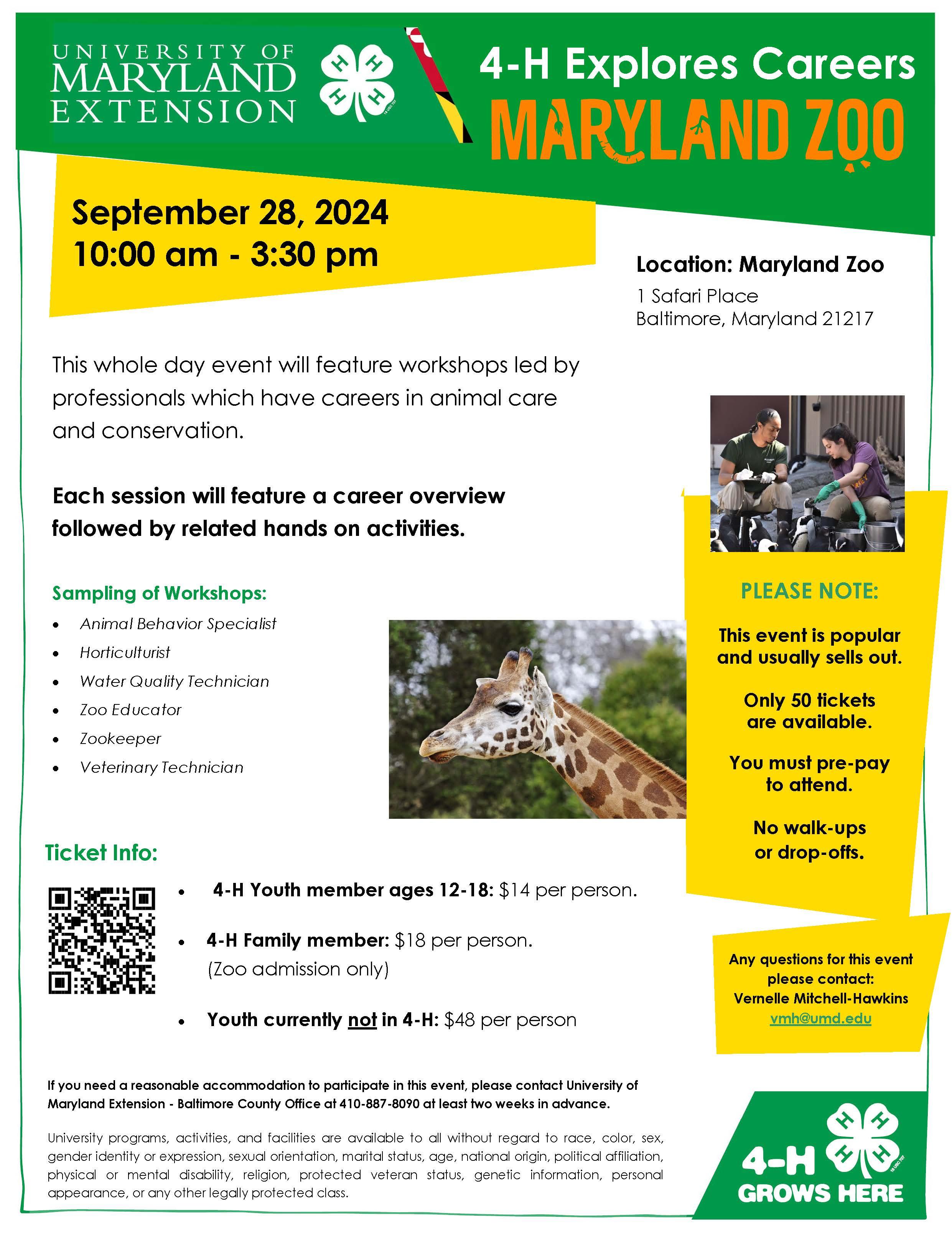 4-H Explorers Careers at the MD Zoom Graphic