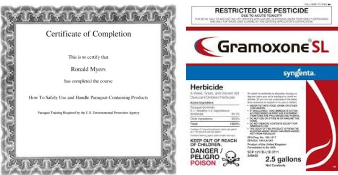 Certificate of Completion and GramozxoneSL Label