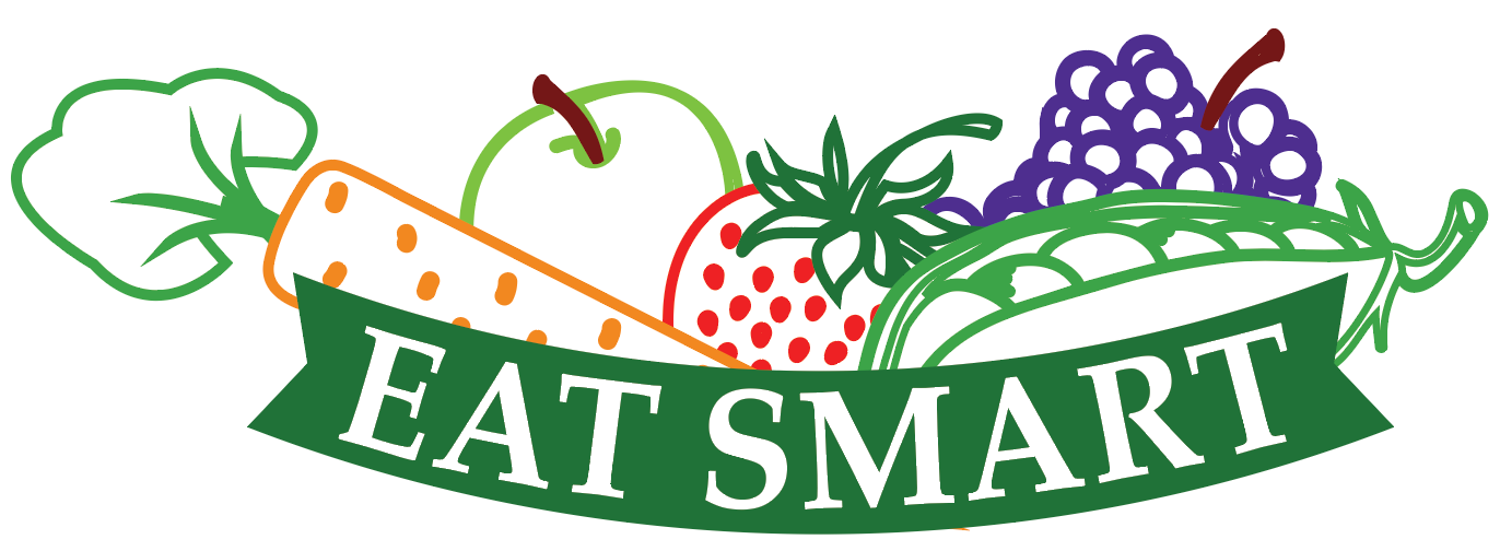 Eat Smart Logo with fruits and veggies.