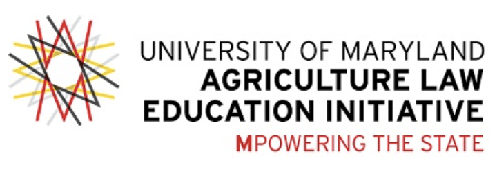 University of Maryland Agriculture Law Education Initiative M Powering the state logo