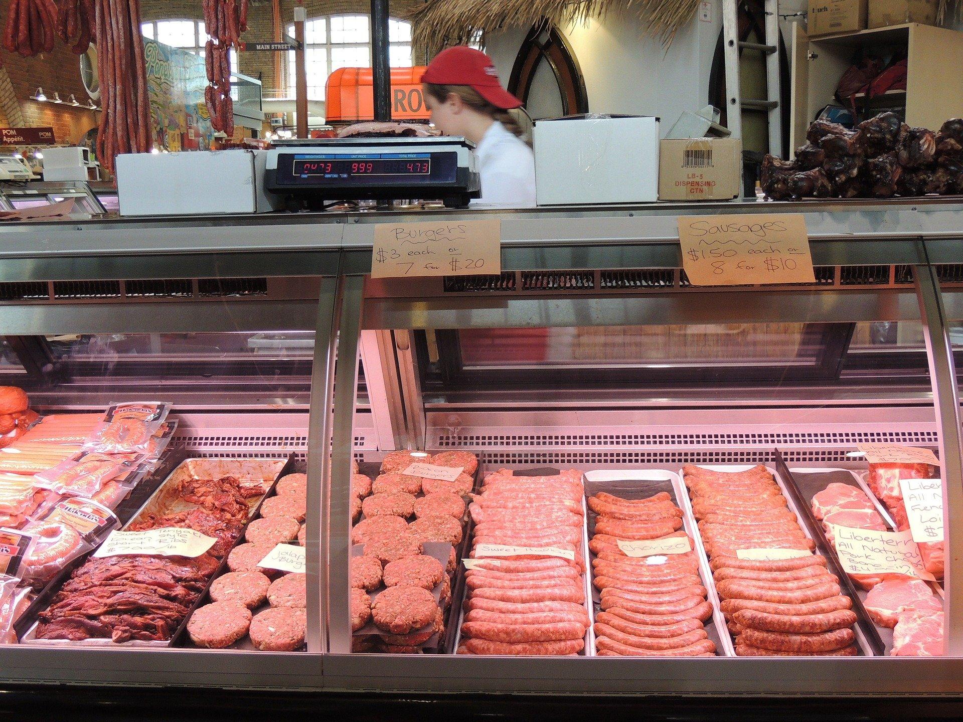 Butchershop meat case