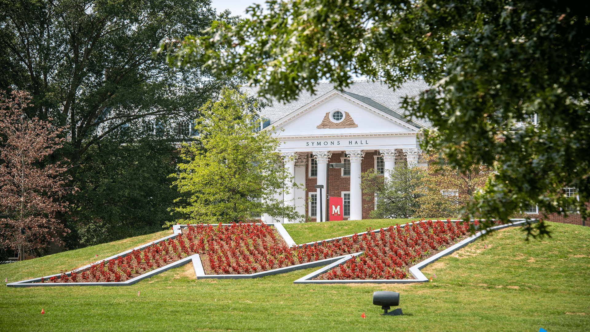 The new "M" installation on Campus