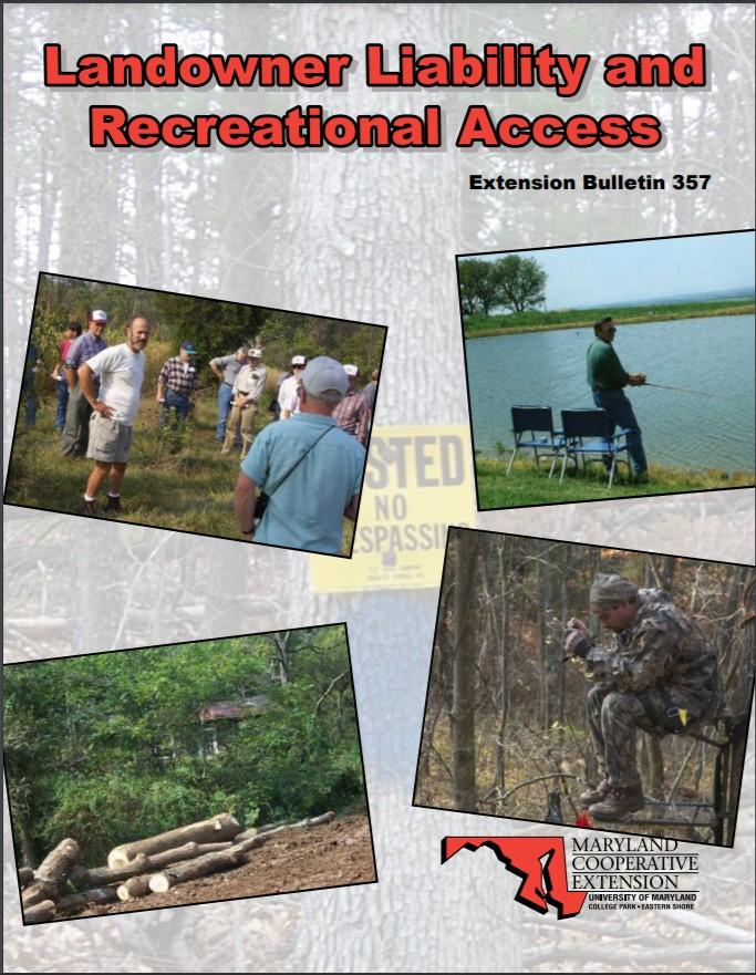 Extension Bulletin 357 Landowner Liability and Recreation Access cover