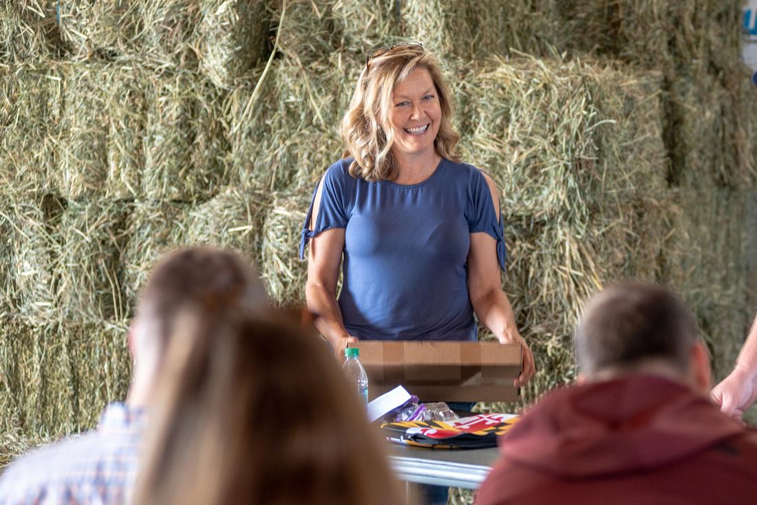 A speaker presents to LEAD Class X in Talbot County