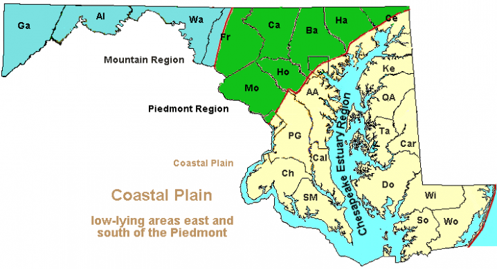 Region Map Coastal Plain