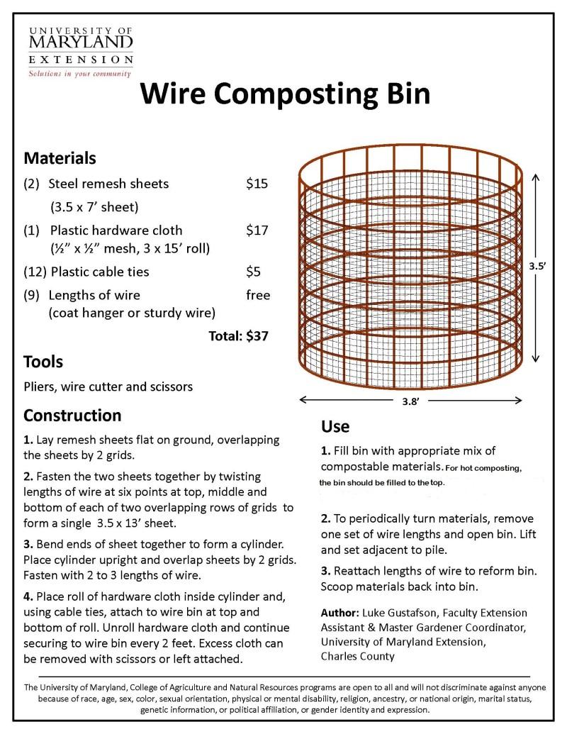wire bin composter illustration