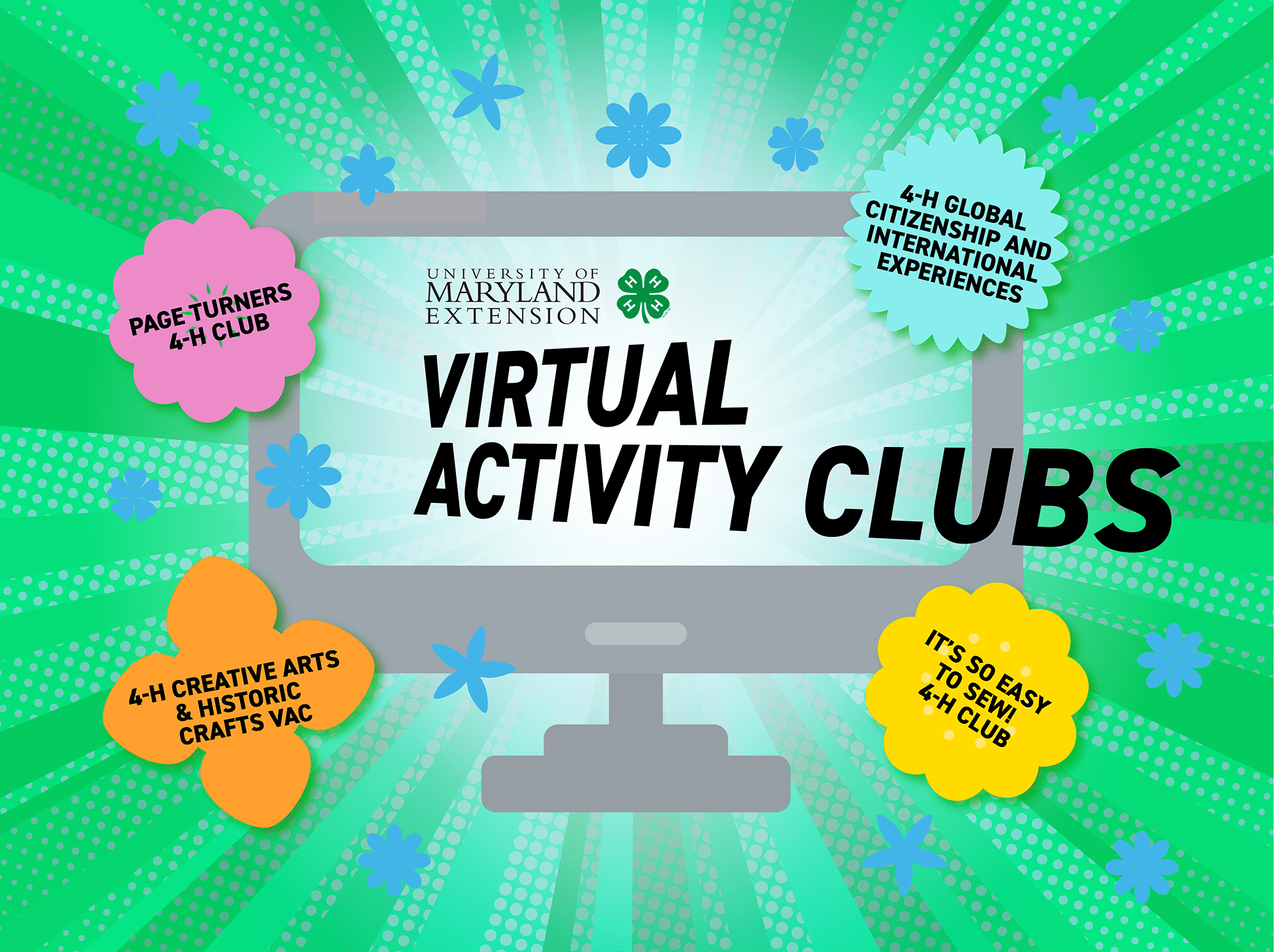 Spring header for virtual activity clubs