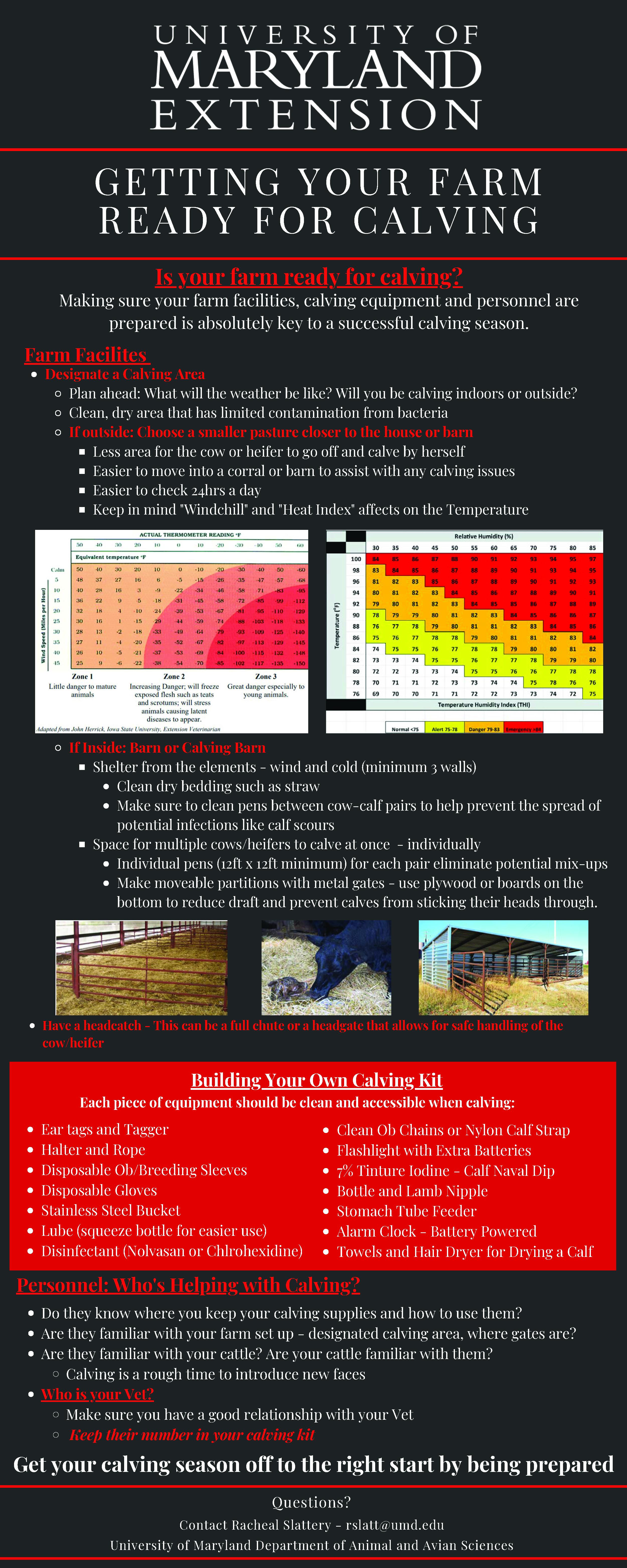 Getting your farm ready for calving infographic
