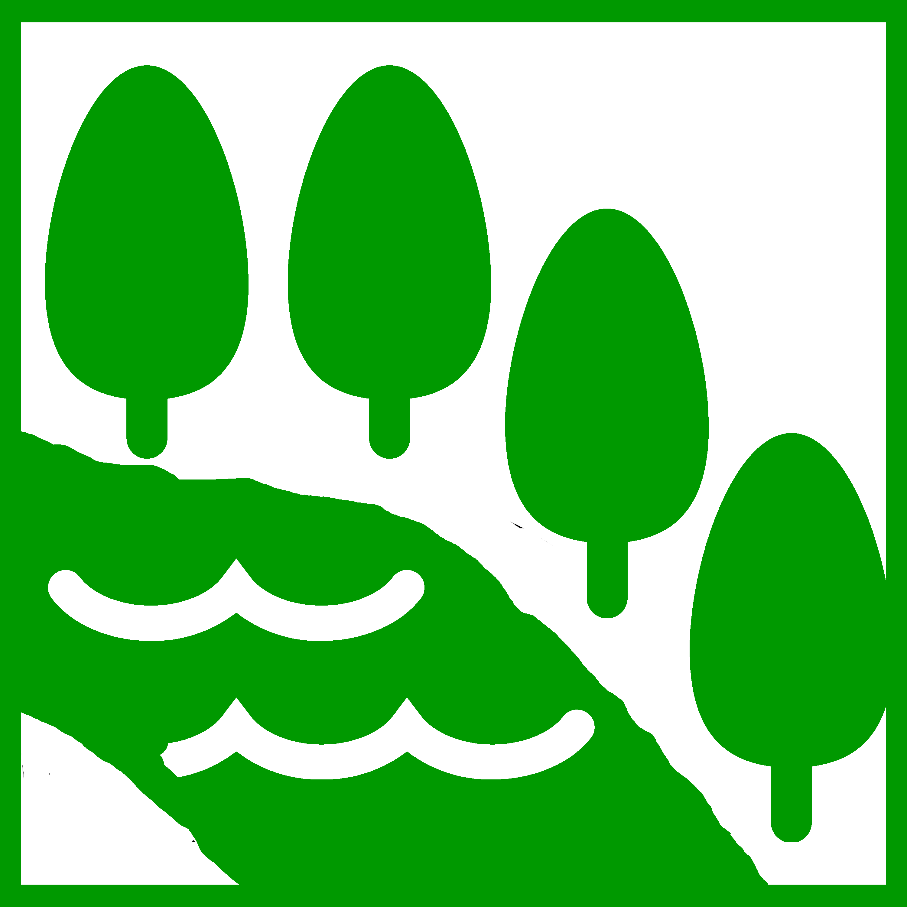 Riparian buffer icon