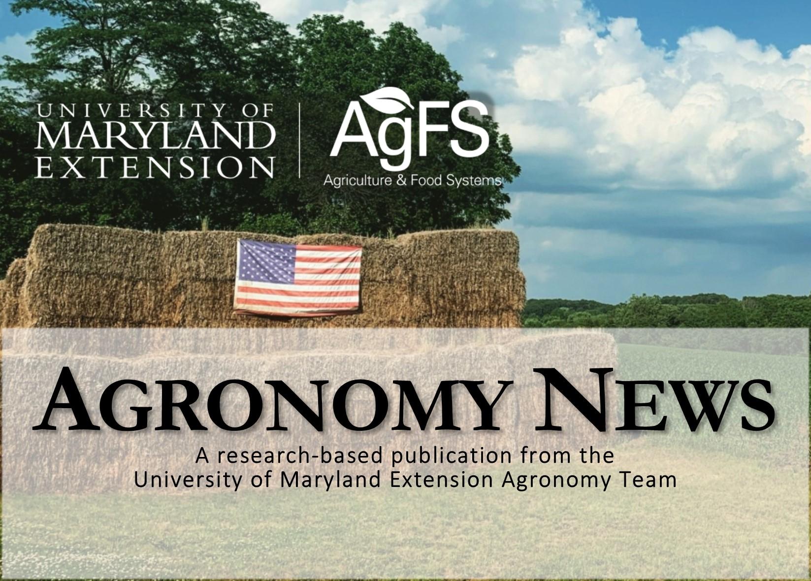Agronomy News Header July Issue