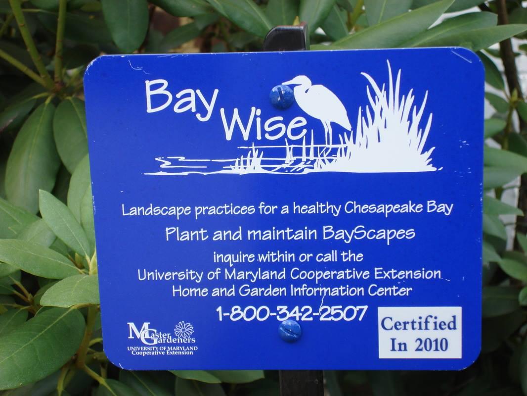Baywise garden sign