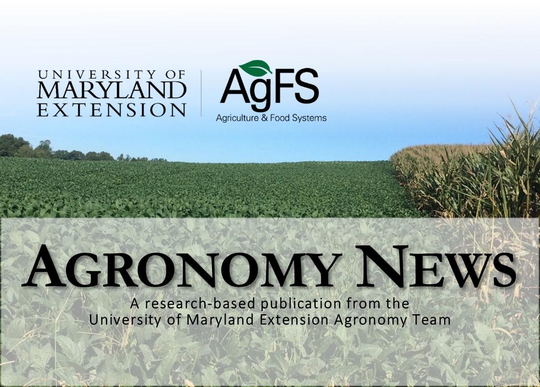 Agronomy News Header August 2021 Issue