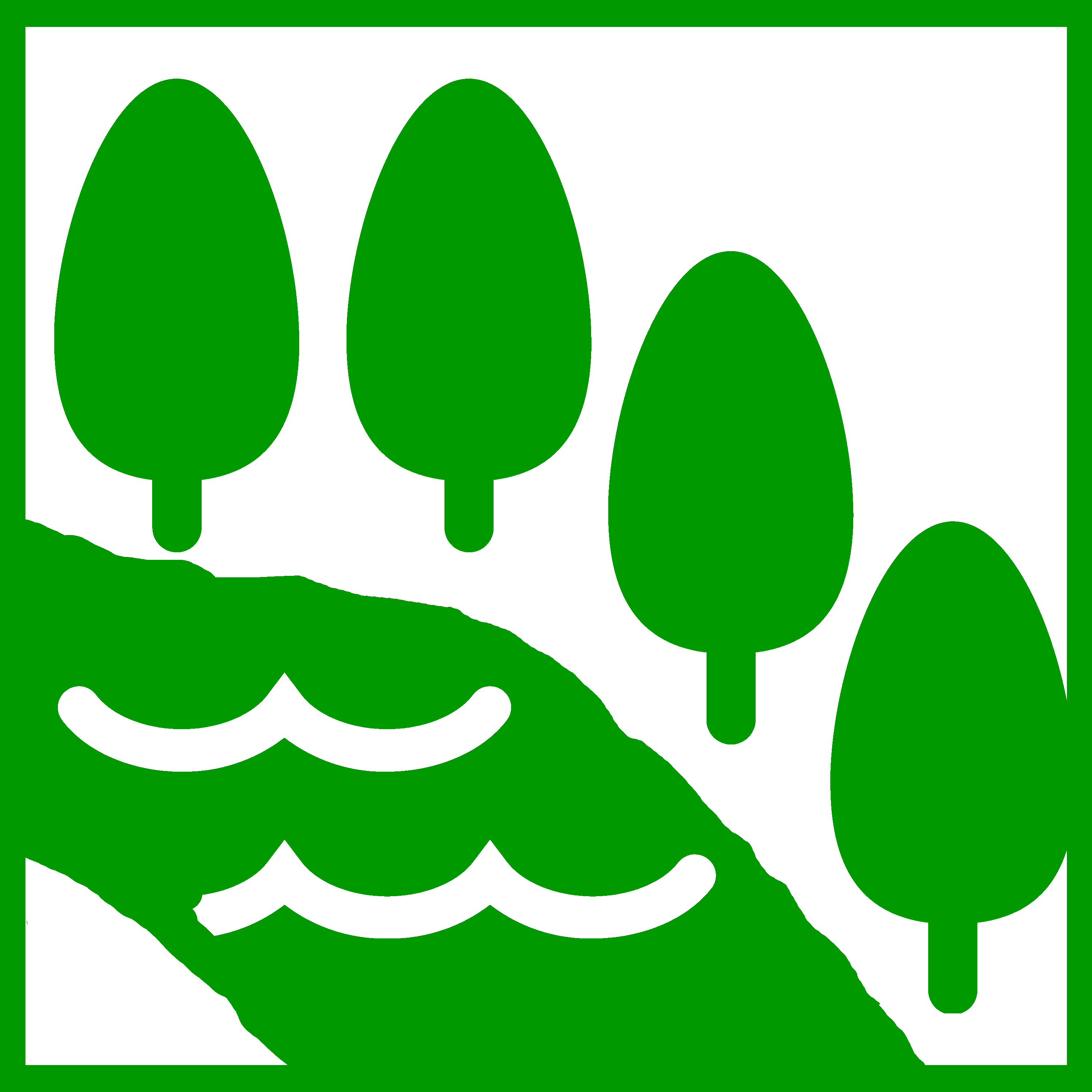 Riparian buffer icon