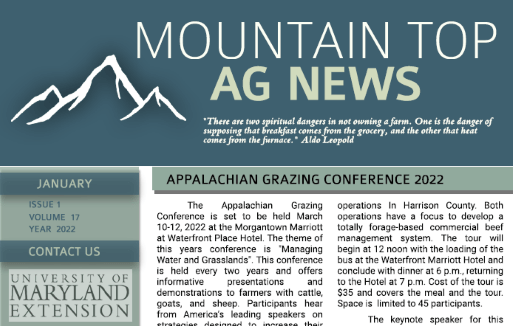 Mountain Top Ag Newsletter