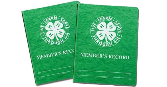 4-H Record Book image - link to Record Book web page