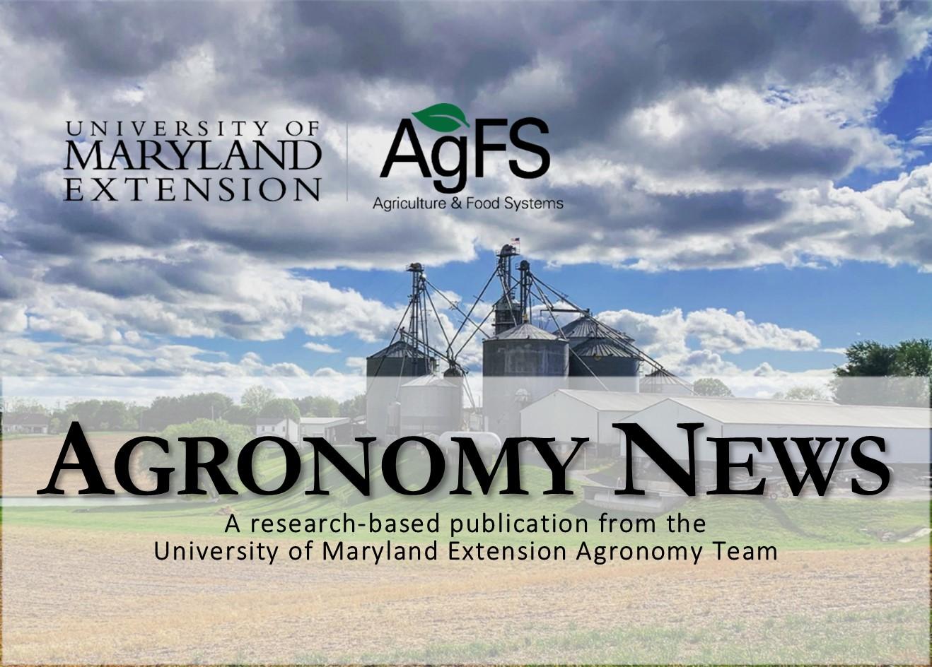 Agronomy News April 2022 header