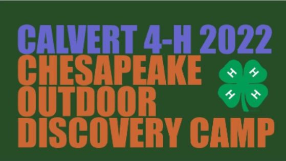 Register for Calvert 4-H Chesapeake Outdoor Camp.