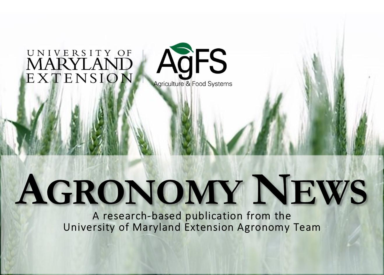 May 2022 Agronomy News header