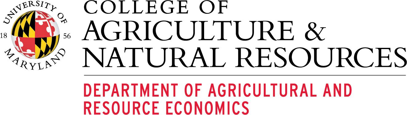 University of Maryland, College of Agriculture & Natural Resources, Department of Agricultural and Resource Econimics logo