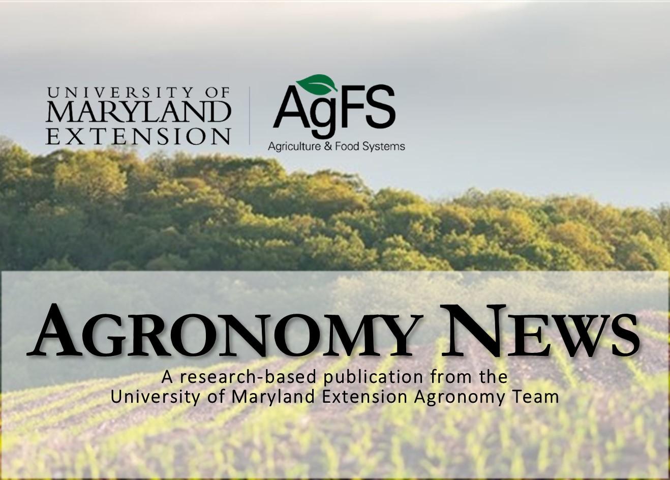 Agronomy News June 2022 header
