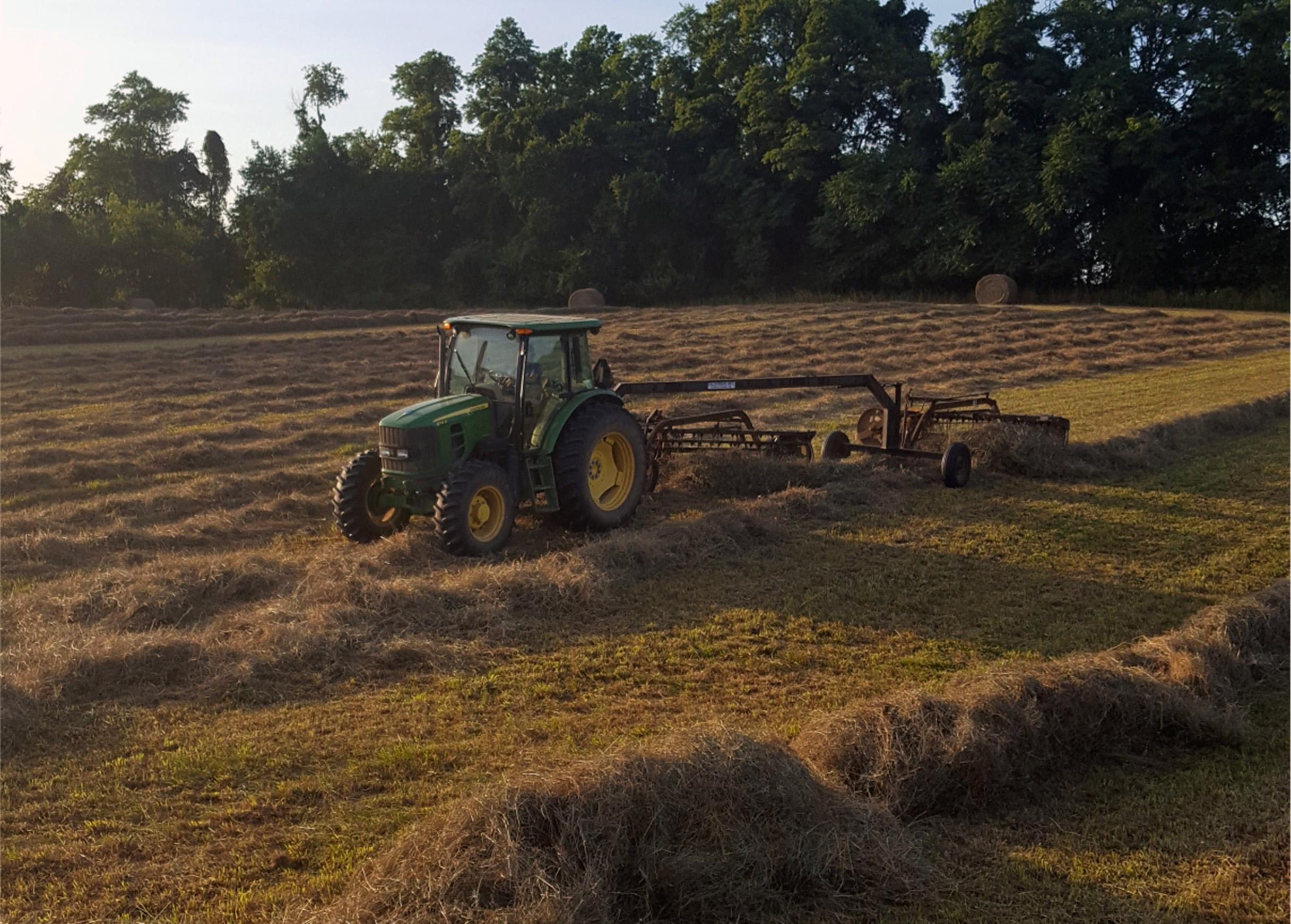 baling hay