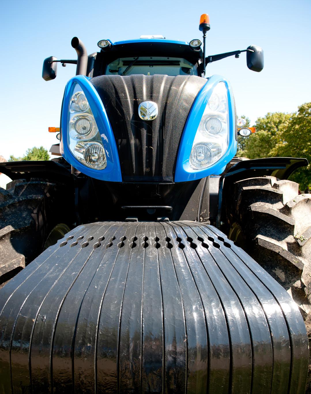 Close-up image of the front of a tractor, Photo: Edwin Remsberg