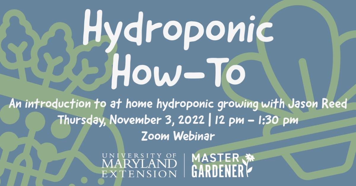 Hydroponic How-To Webinar Graphic