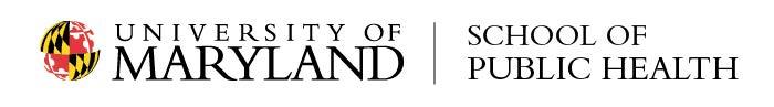 University of Maryland-School of Public Health Logo