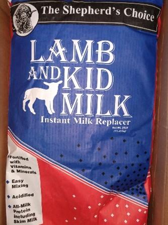 Figure 9.*Lamb and Kid Milk replacer