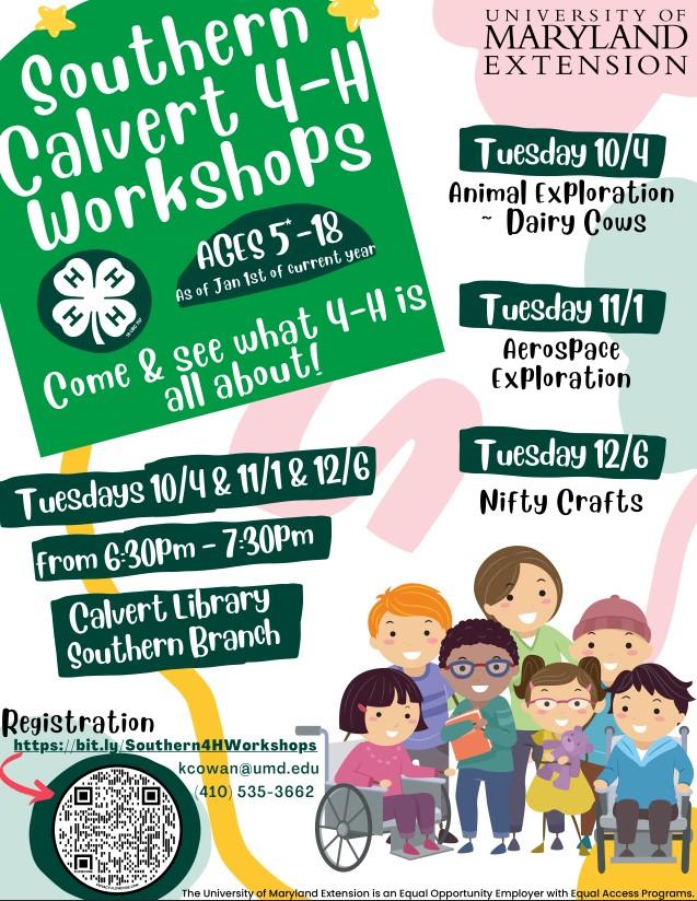 Southern Calvert 4-H workshops