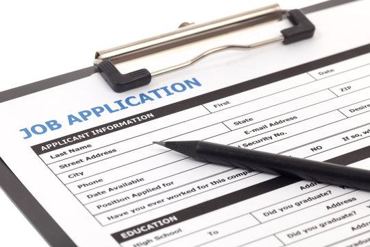 job application stock image