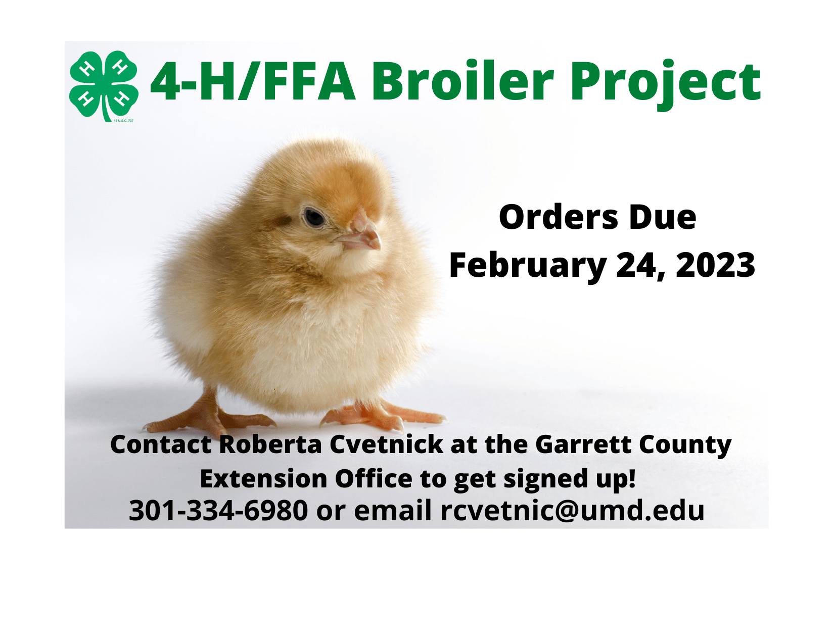 2023 Broiler Show Due Date
