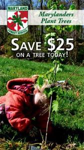 "Marylanders Plant Trees" coupon