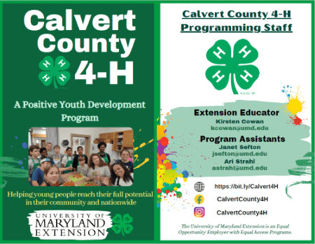 Calvert County 4-H Brochure