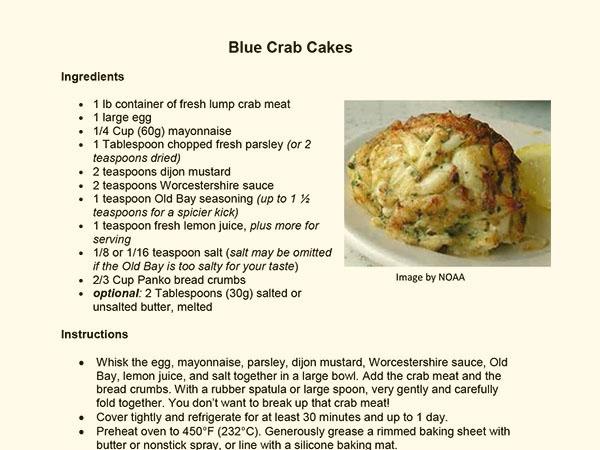 image of crabcake recipe