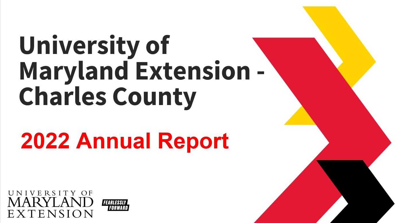 Charles County 2022 Annual Report Cover Slide