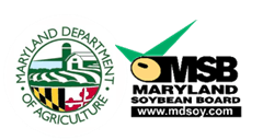 Maryland Deparment of agriculture and the Maryland Soybean Board logos