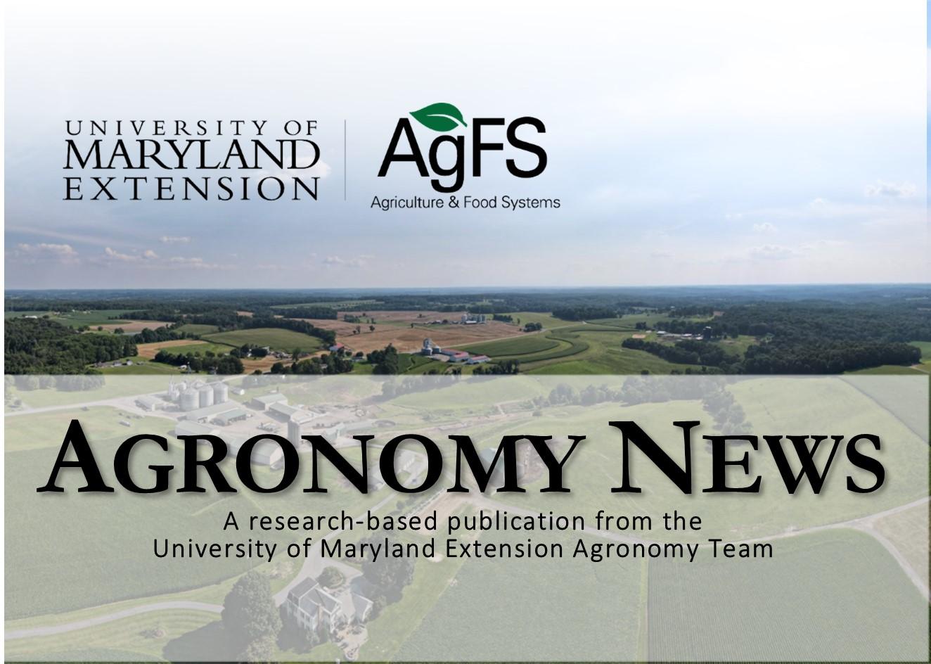 Agronomy News August 2023 newsletter cover