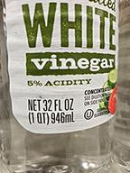 Vinegar acidity