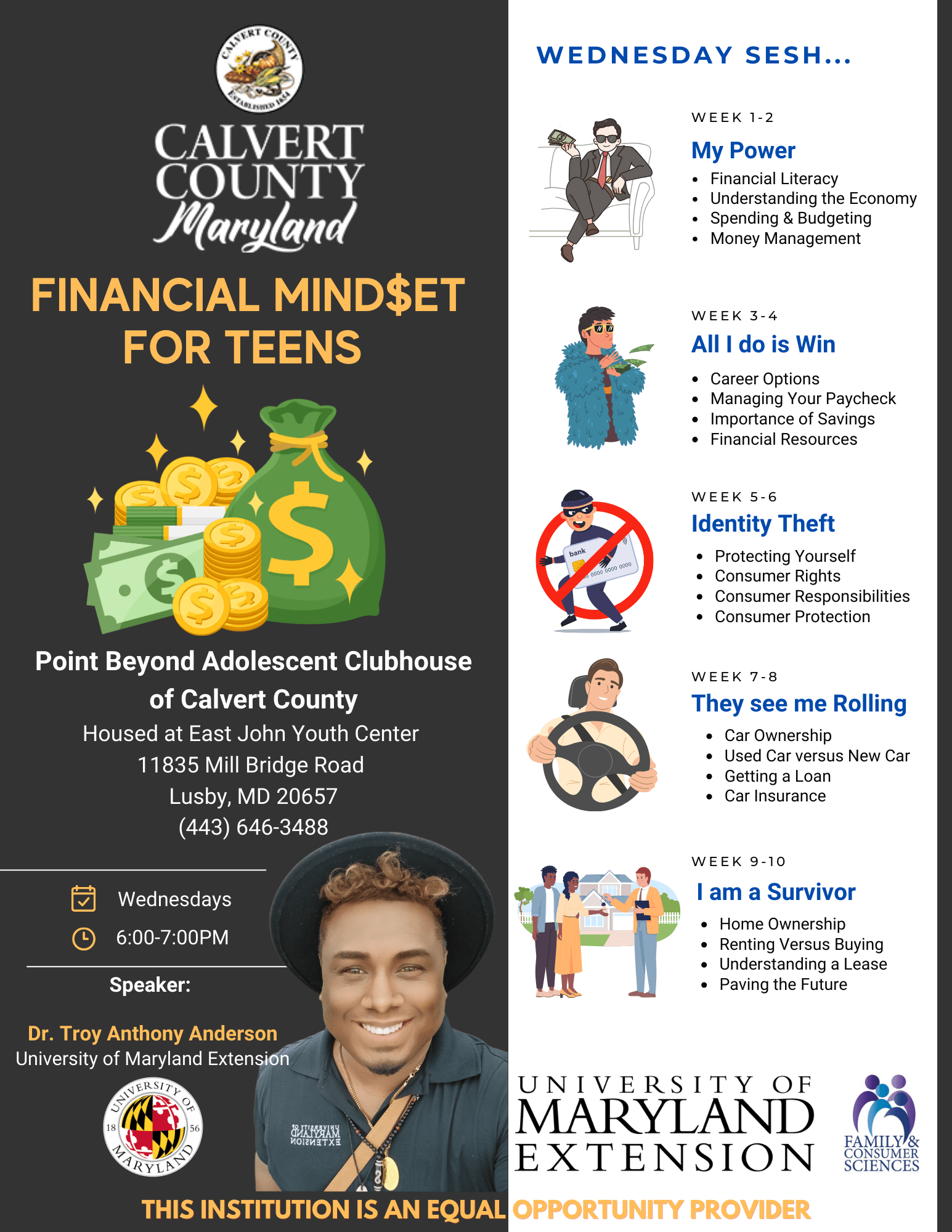 Flyer Financial Mindset for Teens
