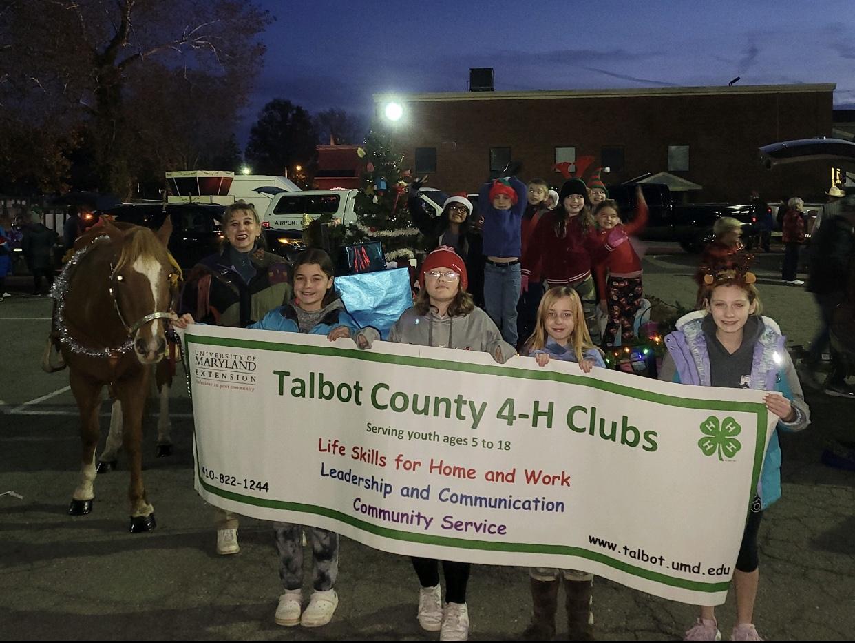 Talbot County 4-H members are actively involved in the community.
