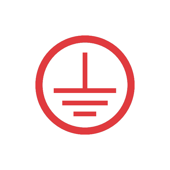 Solar Clips Grounding Icon Red